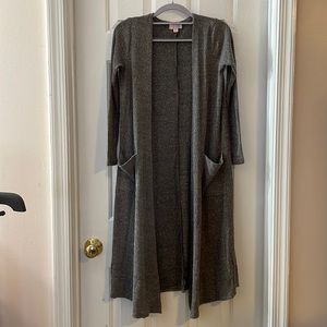 Lularoe Duster/Cardigan. Size XS. Heathered Grey